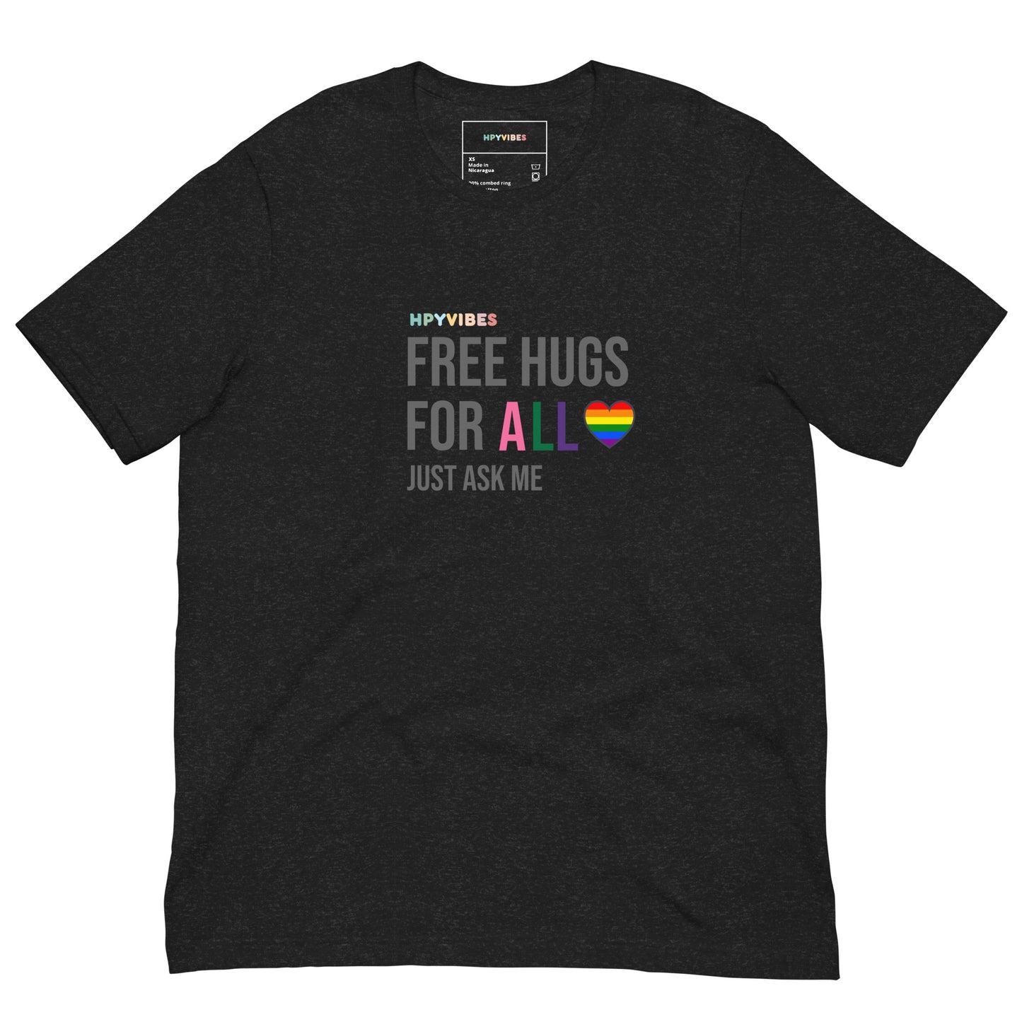 Unisex Soft T-Shirt. Free Hugs.