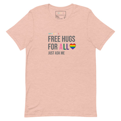 Unisex Soft T-Shirt. Free Hugs.