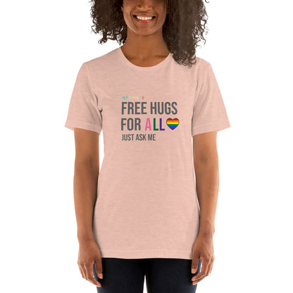 Unisex Soft T-Shirt. Free Hugs.