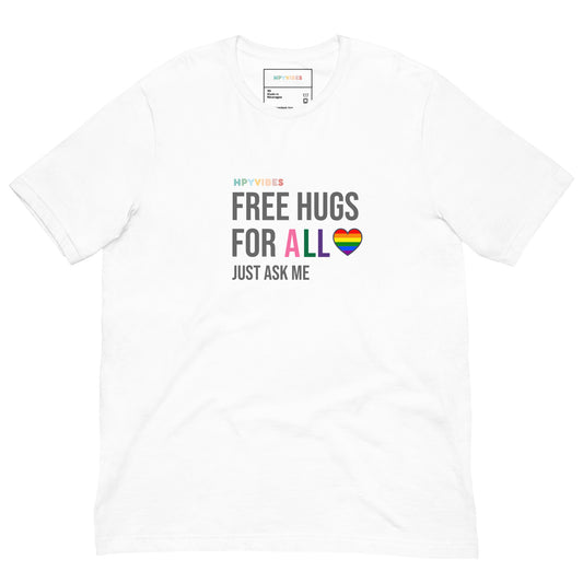 Unisex Soft T-Shirt. Free Hugs.